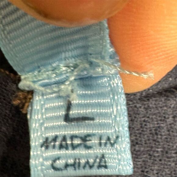 Solitaire Swim Navy Blue Boho Crochet Lace Dress | Cottagecore Festival Tunic L - Picture 7 of 9